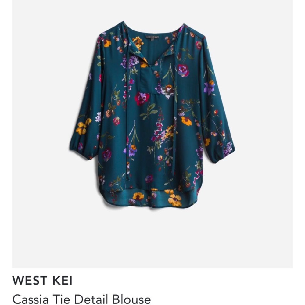 Stitch Fix Blouse - WEST KEI Cassia Tie Detail Blouse